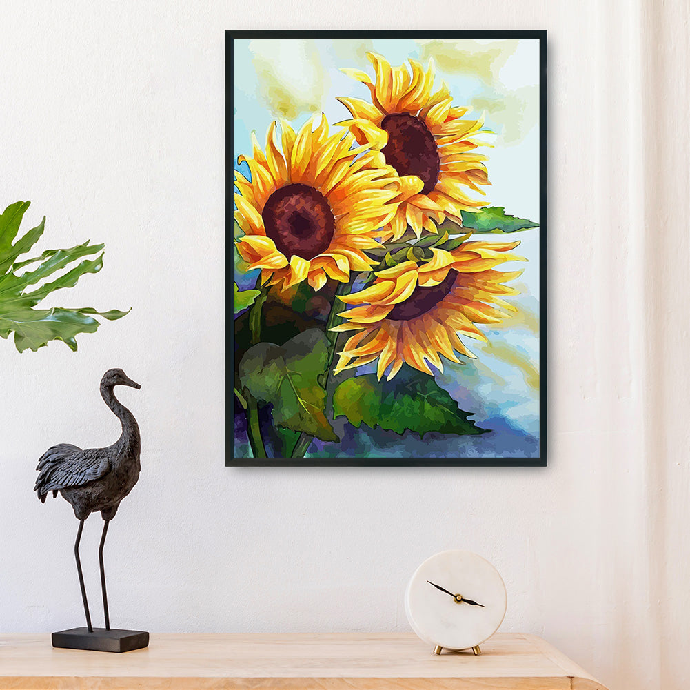 Sunflower - 11CT Stamped Cross Stitch 36*46CM
