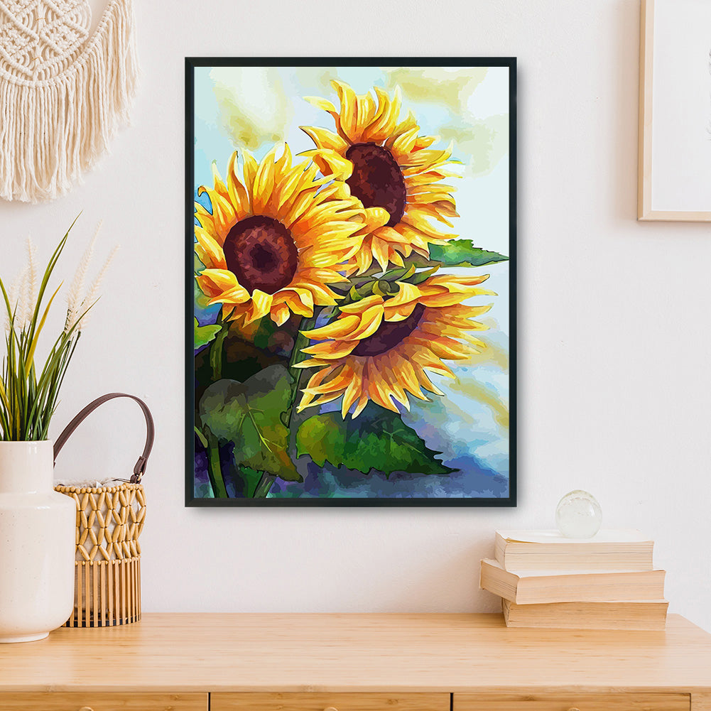Sunflower - 11CT Stamped Cross Stitch 36*46CM