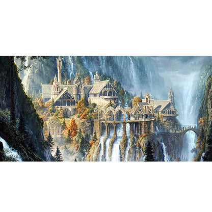 Mountain - 11CT Stamped Cross Stitch 40*85CM