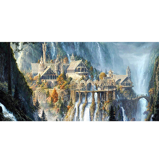 Mountain - 11CT Stamped Cross Stitch 40*85CM