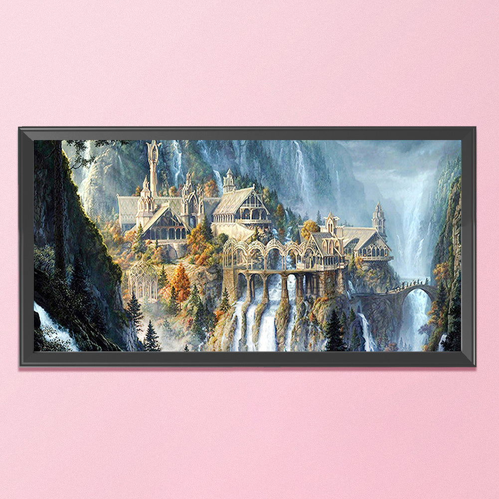 Mountain - 11CT Stamped Cross Stitch 40*85CM