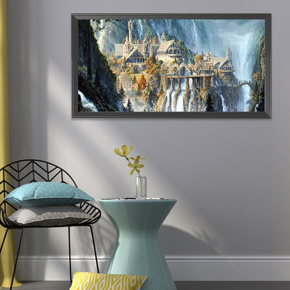 Mountain - 11CT Stamped Cross Stitch 40*85CM