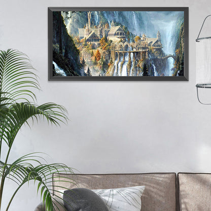 Mountain - 11CT Stamped Cross Stitch 40*85CM
