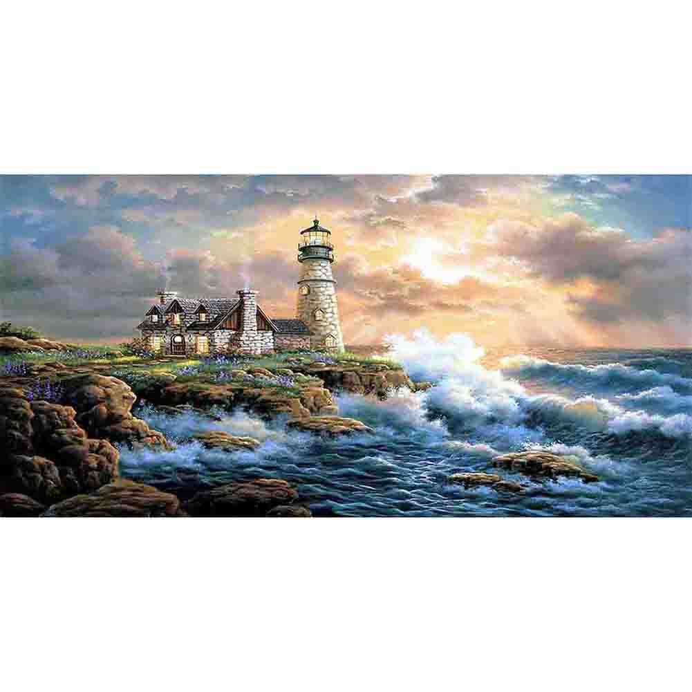 Light Tower - 11CT Stamped Cross Stitch 40*85CM