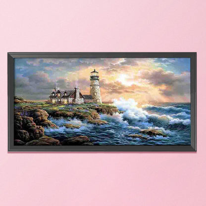 Light Tower - 11CT Stamped Cross Stitch 40*85CM