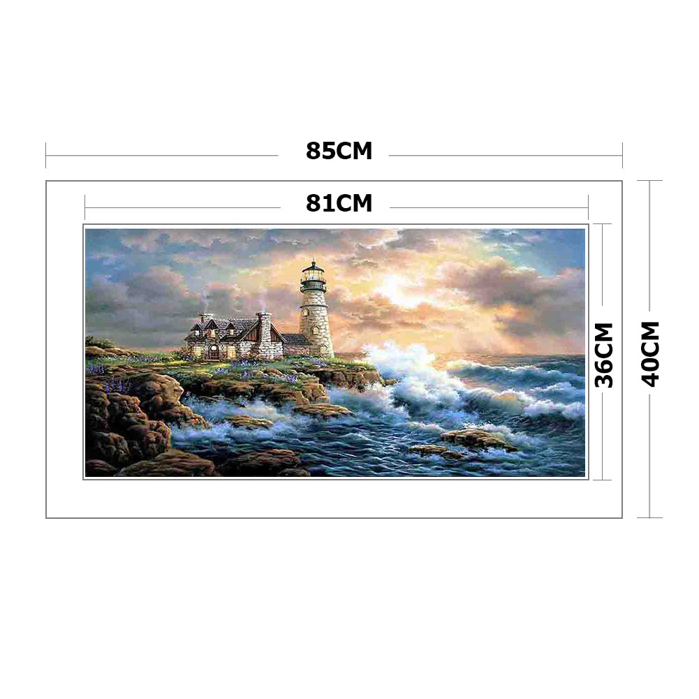 Light Tower - 11CT Stamped Cross Stitch 40*85CM