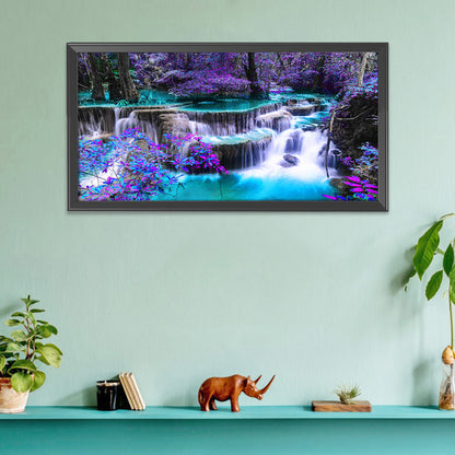 Waterfall - 11CT Stamped Cross Stitch 40*85CM