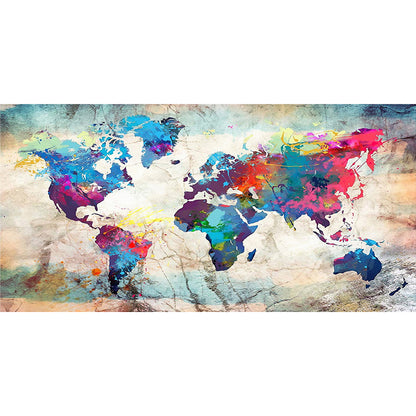 Map - 11CT Stamped Cross Stitch 40*85CM