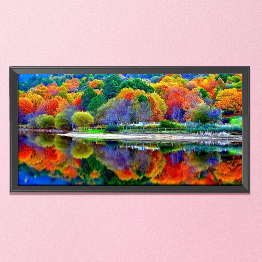 Forest - 11CT Stamped Cross Stitch 40*85CM