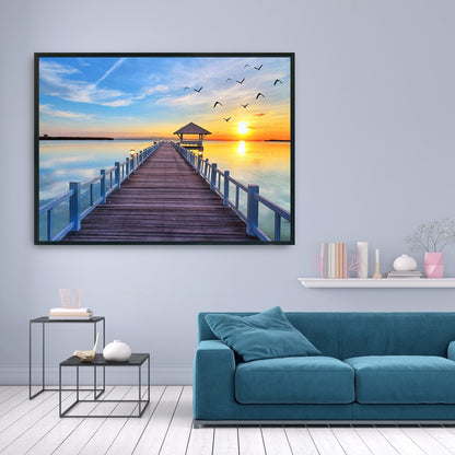 Landscape - 11CT Stamped Cross Stitch 36*46CM
