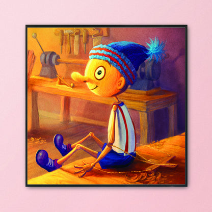 Cartoon - 11CT Stamped Cross Stitch 50*50CM