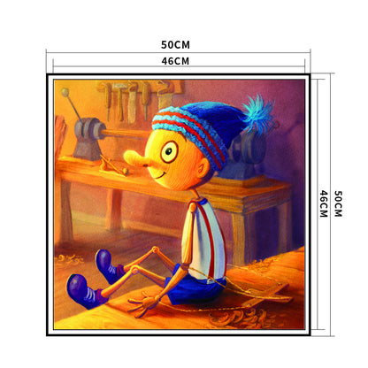 Cartoon - 11CT Stamped Cross Stitch 50*50CM