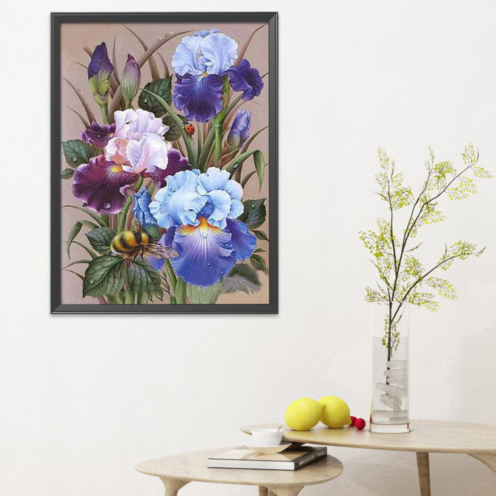 Flower- 11CT Stamped Cross Stitch 40*50CM