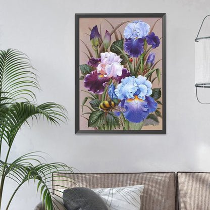 Flower- 11CT Stamped Cross Stitch 40*50CM
