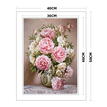 Flower- 11CT Stamped Cross Stitch 40*50CM