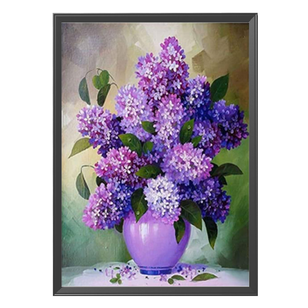 Flower- 11CT Stamped Cross Stitch 40*50CM