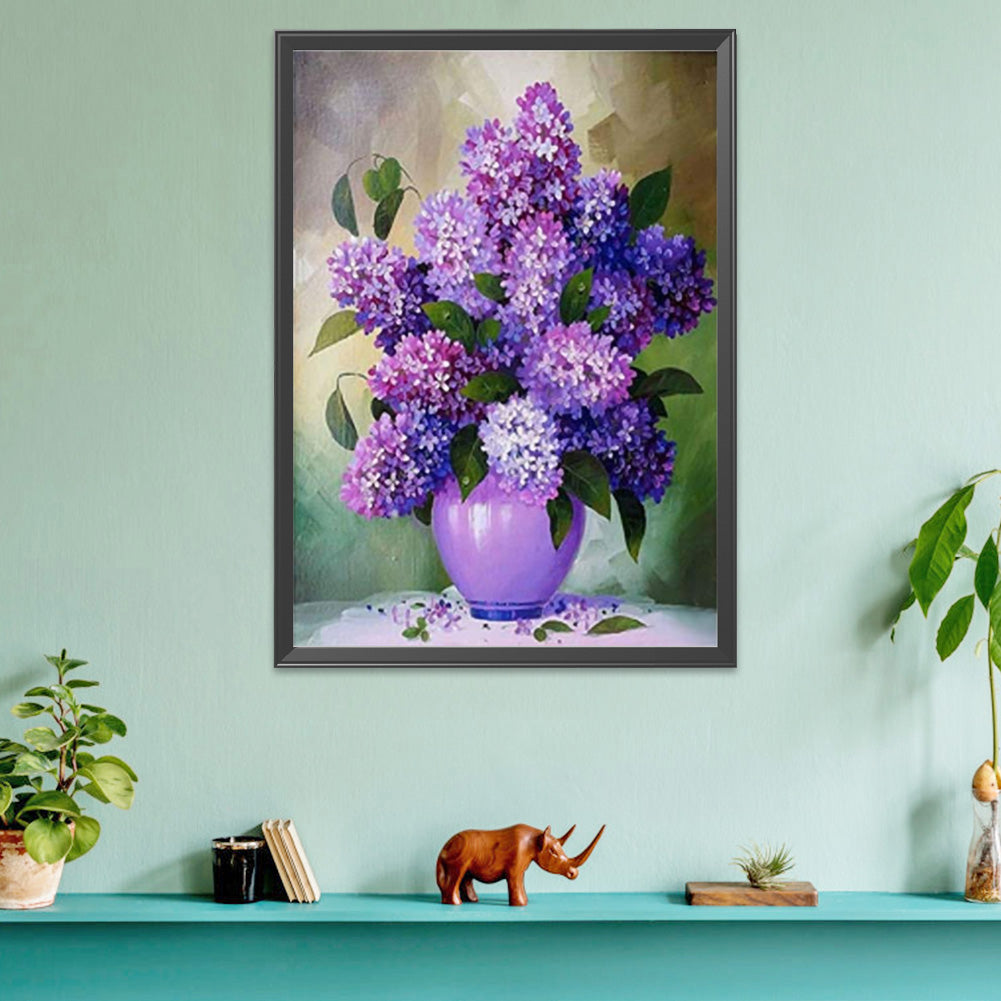 Flower- 11CT Stamped Cross Stitch 40*50CM