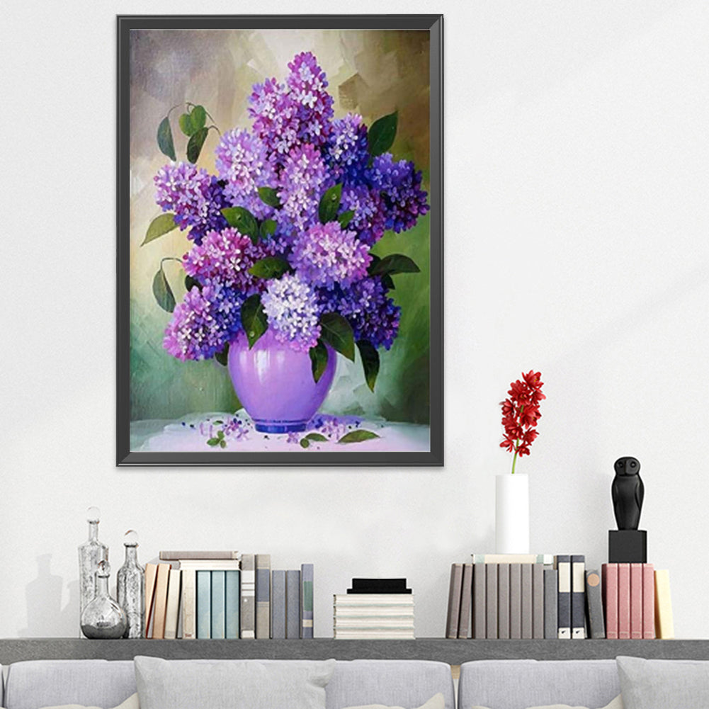 Flower- 11CT Stamped Cross Stitch 40*50CM