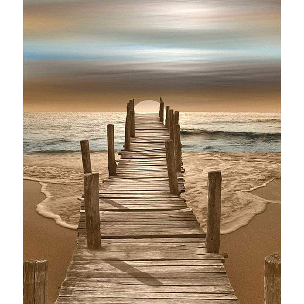 Seaside - 11CT Stamped Cross Stitch 36*46CM