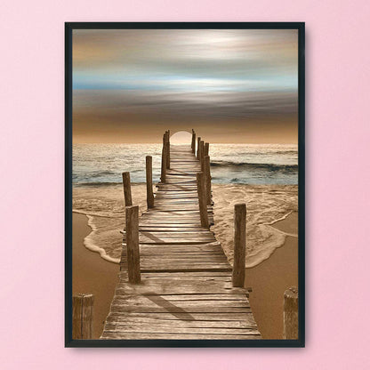 Seaside - 11CT Stamped Cross Stitch 36*46CM