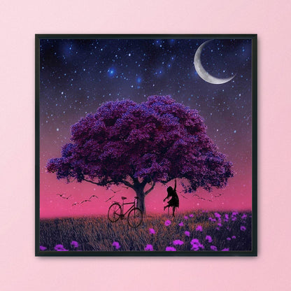 Tree - 11CT Stamped Cross Stitch 50*50CM