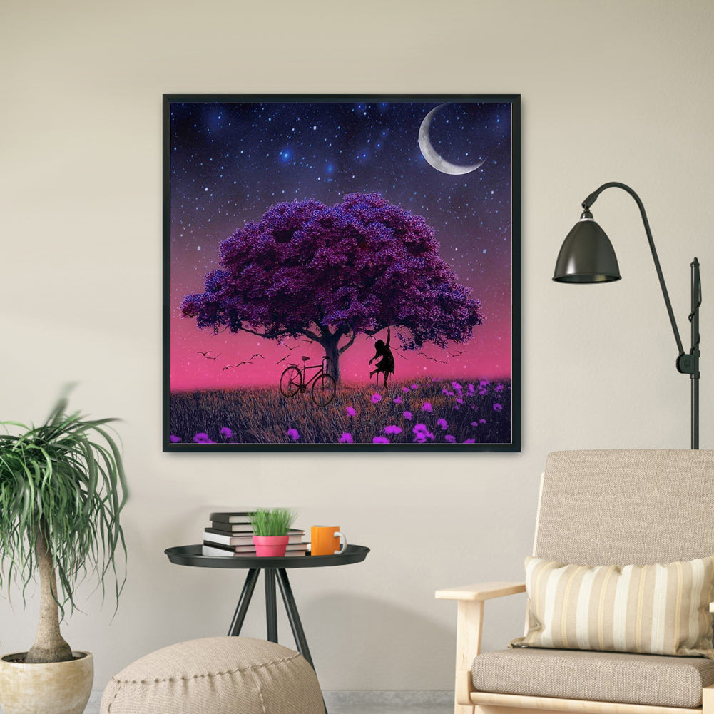 Tree - 11CT Stamped Cross Stitch 50*50CM
