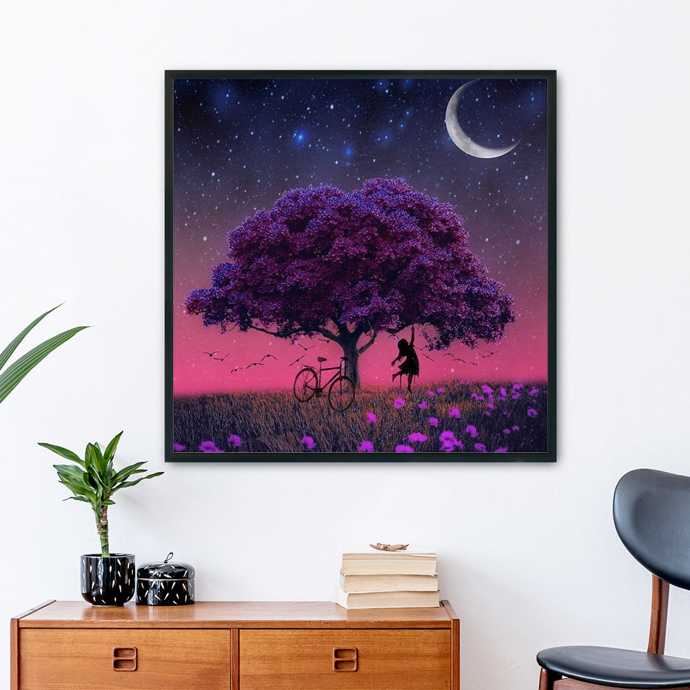 Tree - 11CT Stamped Cross Stitch 50*50CM