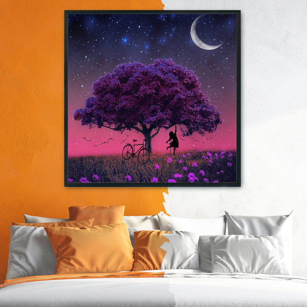 Tree - 11CT Stamped Cross Stitch 50*50CM