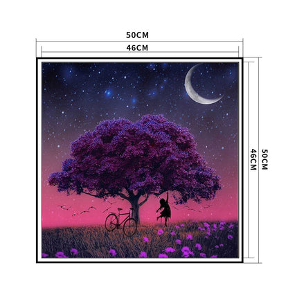 Tree - 11CT Stamped Cross Stitch 50*50CM
