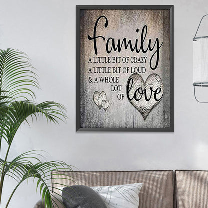 Family Letters - 11CT Stamped Cross Stitch 46*56CM