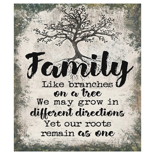 Family Letters - 11CT Stamped Cross Stitch 46*52CM