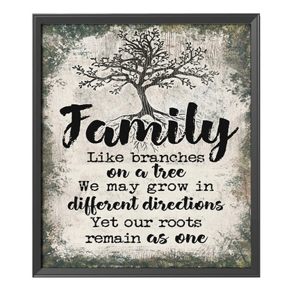 Family Letters - 11CT Stamped Cross Stitch 46*52CM