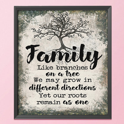 Family Letters - 11CT Stamped Cross Stitch 46*52CM