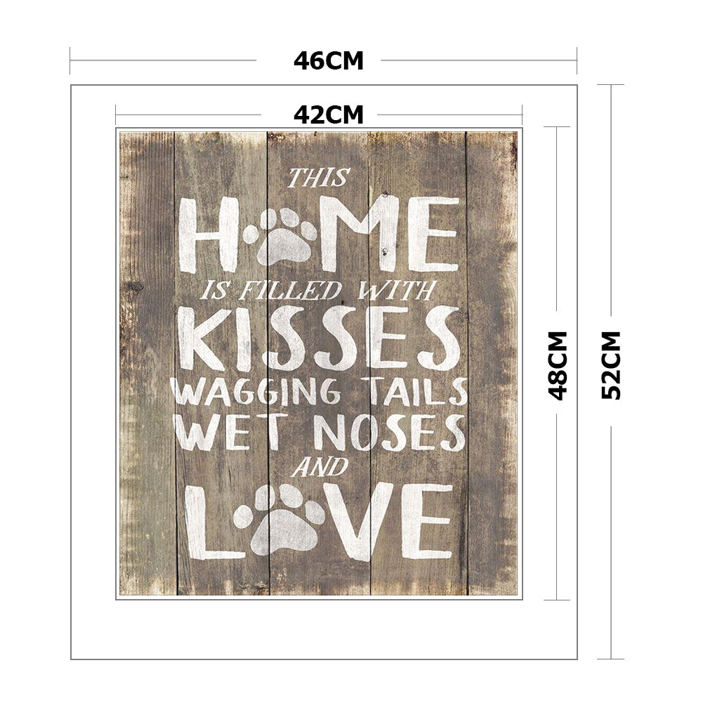 Family Letters - 11CT Stamped Cross Stitch 46*52CM