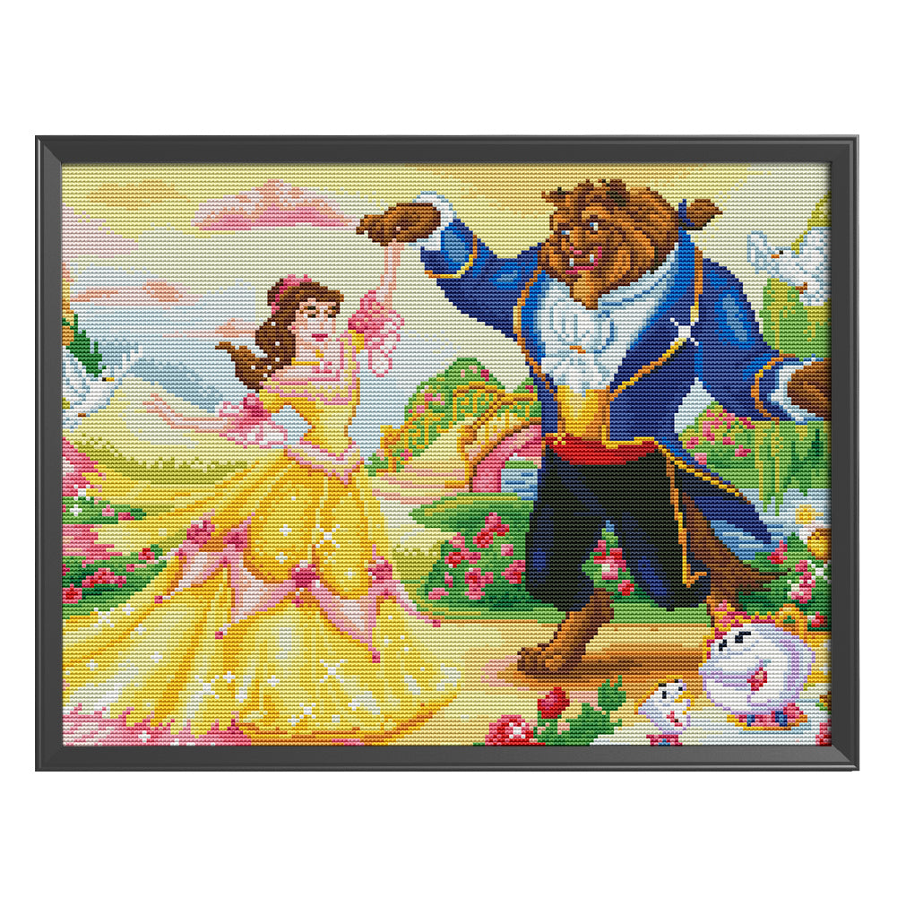 Beauty- 11CT Stamped Cross Stitch 50*40CM