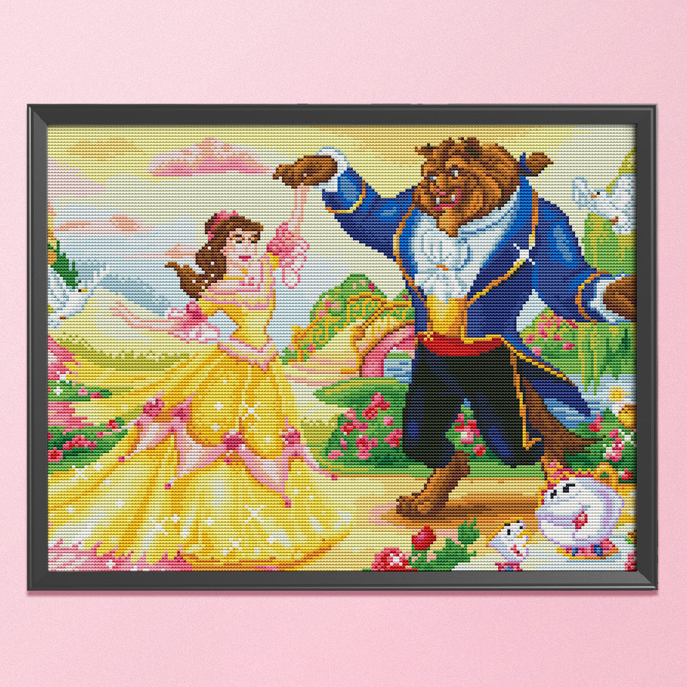 Beauty- 11CT Stamped Cross Stitch 50*40CM