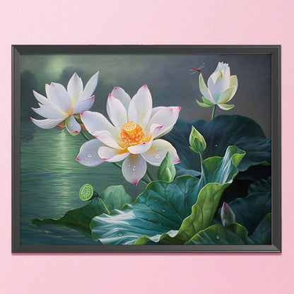 Lotus Flower - 11CT Stamped Cross Stitch 50*40CM