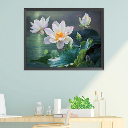 Lotus Flower - 11CT Stamped Cross Stitch 50*40CM