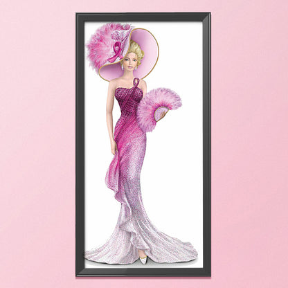 Noblewoman - 14CT Stamped Cross Stitch 36*66CM