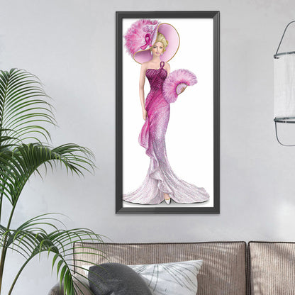 Noblewoman - 14CT Stamped Cross Stitch 36*66CM