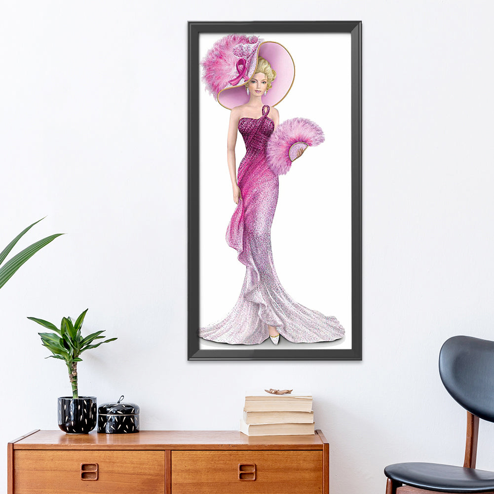 Noblewoman - 14CT Stamped Cross Stitch 36*66CM