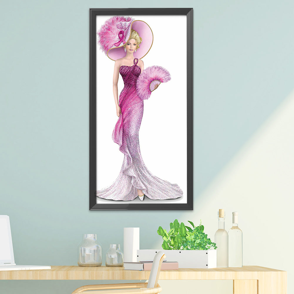 Noblewoman - 14CT Stamped Cross Stitch 36*66CM