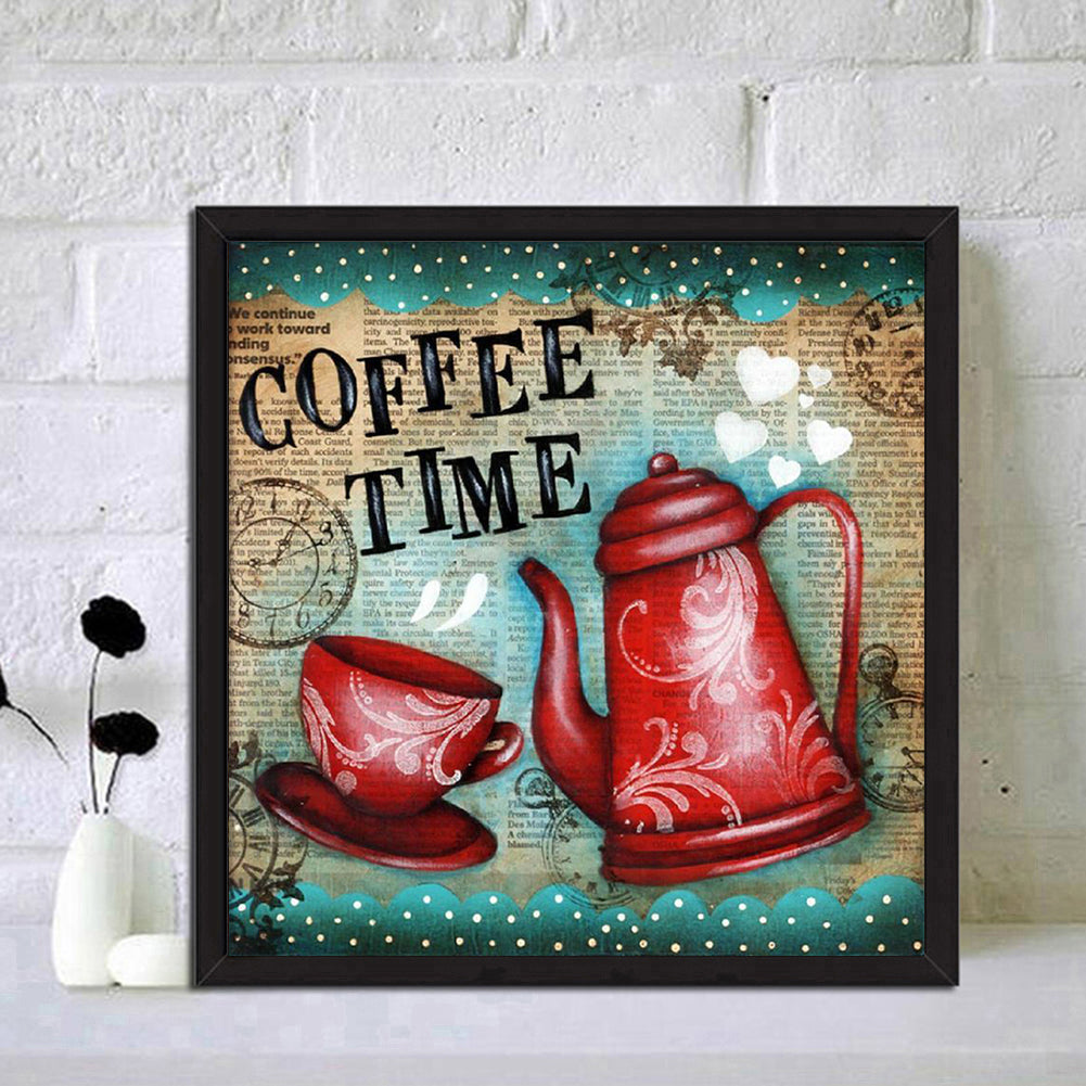 Coffee Time - Full Round Drill Diamond Painting 30*30CM