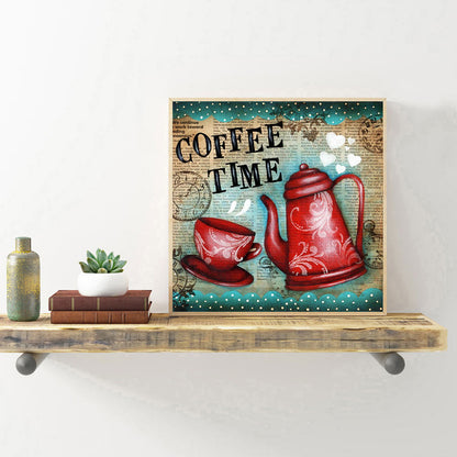 Coffee Time - Full Round Drill Diamond Painting 30*30CM