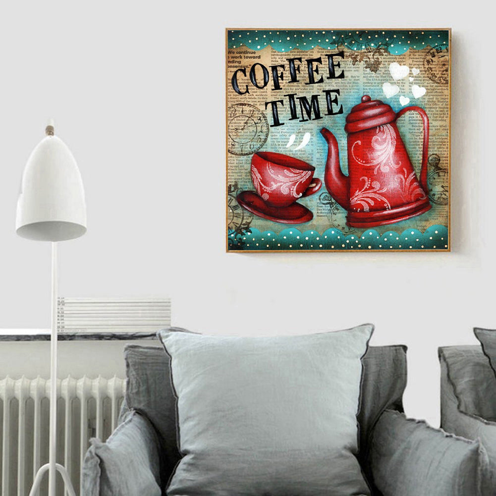 Coffee Time - Full Round Drill Diamond Painting 30*30CM