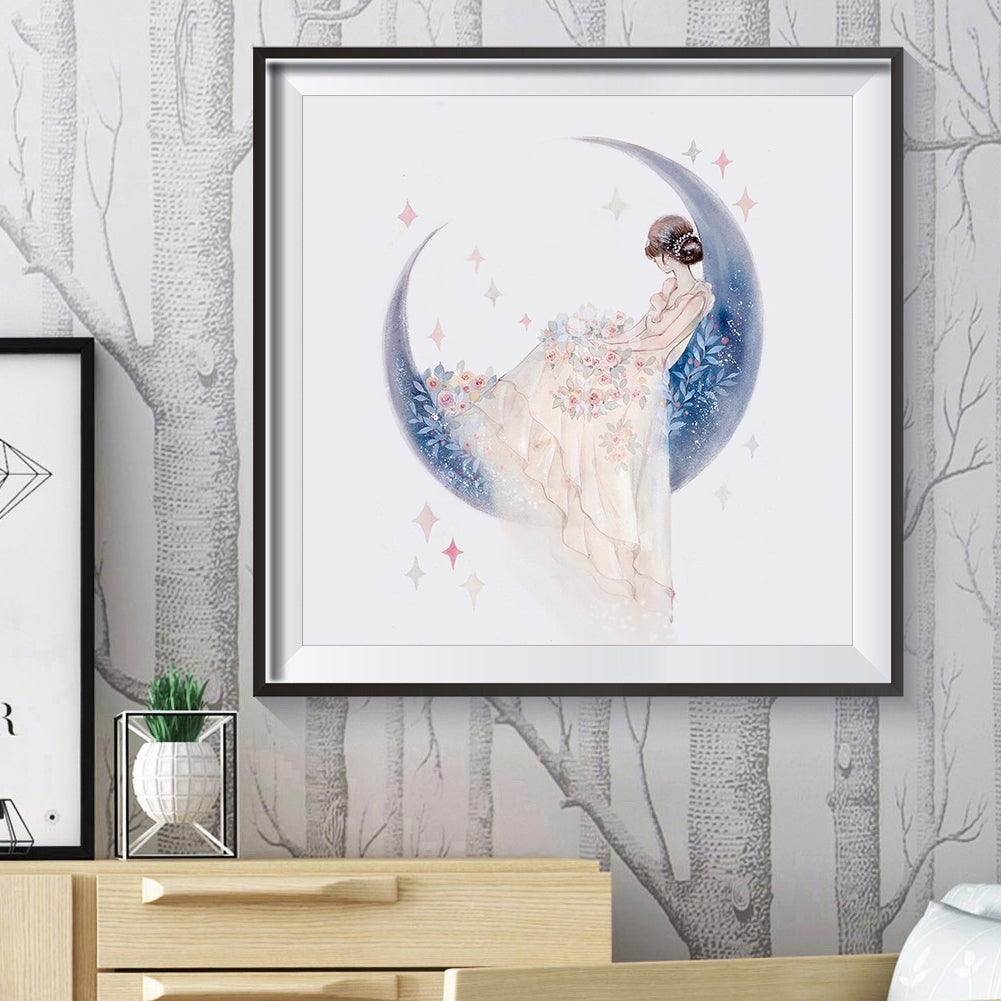 Girl - Full Round Drill Diamond Painting 30*30CM