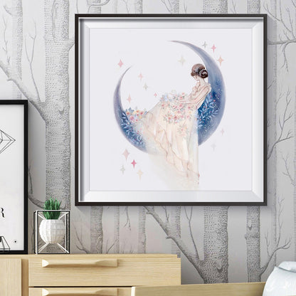 Girl - Full Round Drill Diamond Painting 30*30CM