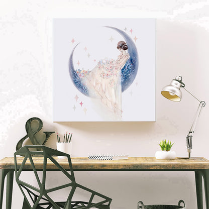 Girl - Full Round Drill Diamond Painting 30*30CM