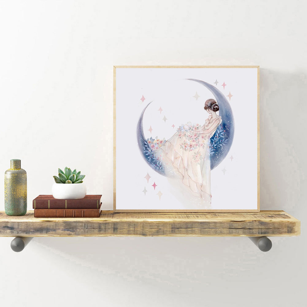 Girl - Full Round Drill Diamond Painting 30*30CM
