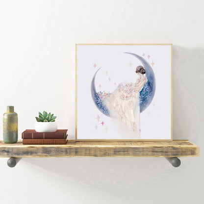 Girl - Full Round Drill Diamond Painting 30*30CM